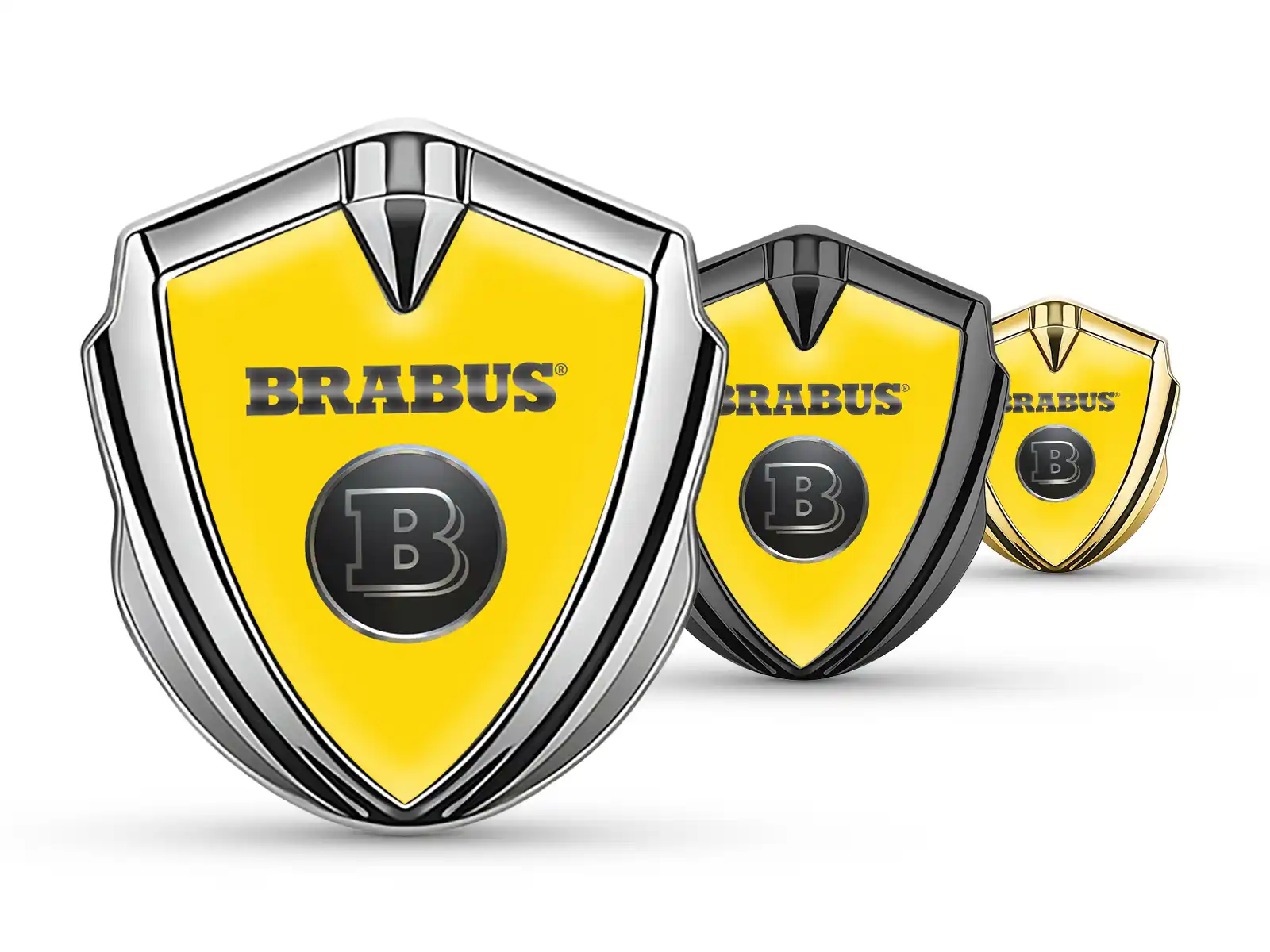 Brabus Metal Domed Emblem Sports Look High-Quality